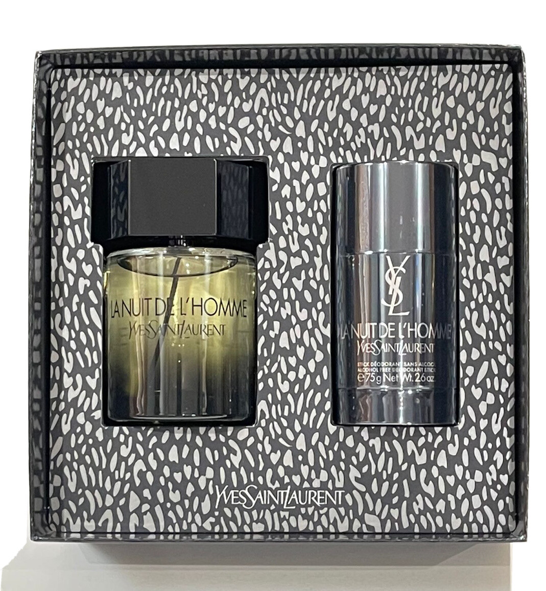 Ysl La Nuit 2pc Gift Set With 3.3oz Edt Spray + 2.6oz