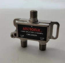 Antronix CMC2002HA Cable TV Splitter Coaxial RG6 Coax Splitter 2 Way Output