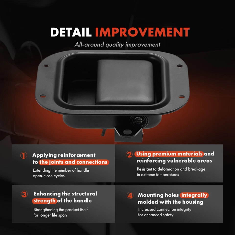 Manija de puerta exterior del lado del conductor para Peterbilt 357 1986-2002 379 330 362 349 378 Foto 3 de 4