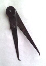 RARE ANCIEN COMPAS D'EPAISSEUR REGLAGE FIN 57.1 gr 11.4 cm