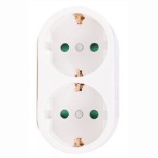 Doppelstecker Mehrfachstecker Duo Stecker 2-f...