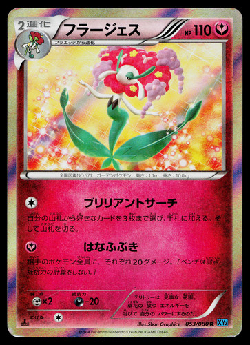 FLORGES 053/080 WILD BLAZE JAPANESE POKEMON TCG