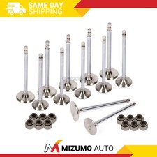 Válvulas de escape de admisión con sellos para Nissan Axess D21 Stanza 89-97 SOHC KA24E
