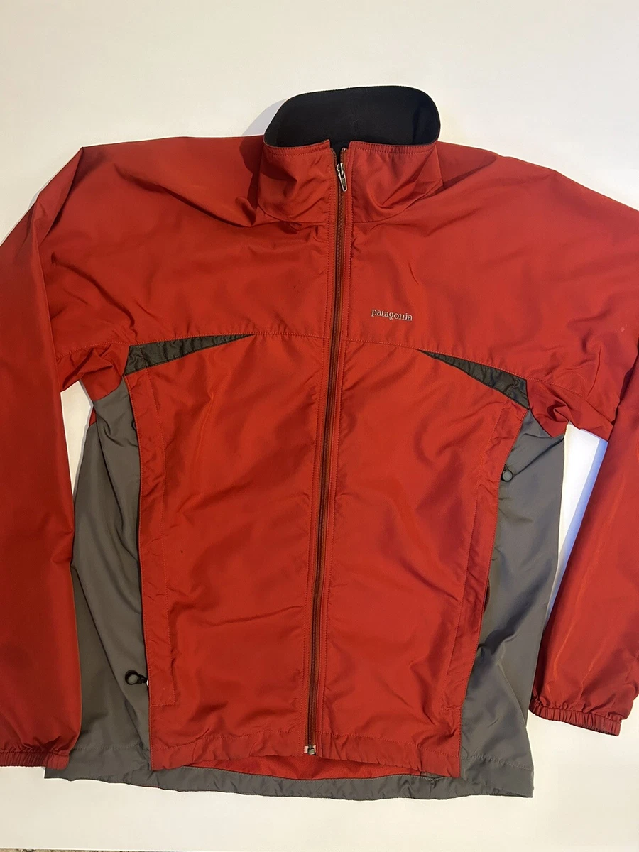 Patagonia red windbreaker clearance