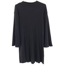 Asos Ribbed Dress Womens 4 Black Retro Lbd Minimalist Whimsigoth Fairygrunge