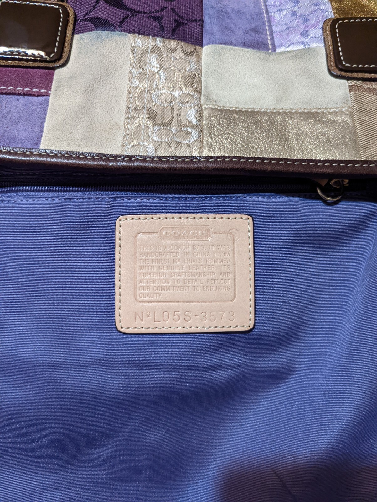 COACH Patchwork Limited Edition Leather Suede Cro… - image 16