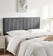 New! NESTL Upholstered EZ Rolled Wall Mounted HEADBOARD (Queen 61"x 23.6"x 3.5")