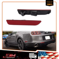 For 2010-2014 Ford Mustang OE-Style Red Lens Rear Bumper Side Marker Lights Kit