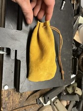 Medieval style buckskin coin purse
