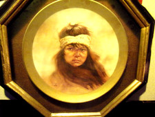 Gregory Perillo's First Collectors Plates - (Apache Girl & Apache Boy 2nd plate)