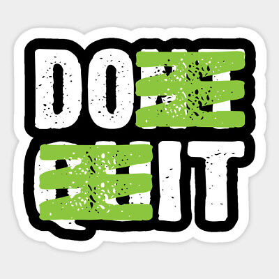 Don't Quit Do It Motivation Decal Macbook Laptop Window Glass Quote