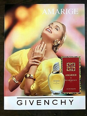 1993 UK Marie Claire Not Vogue Magazin Kunst Anzeige Givenchy Amarige Parfum