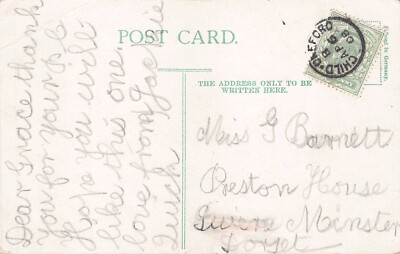 FAMILIENGESCHICHTE - PC - BARRETT - DORSET PRESTON HOUSE Kind Oakford Circle um 1908