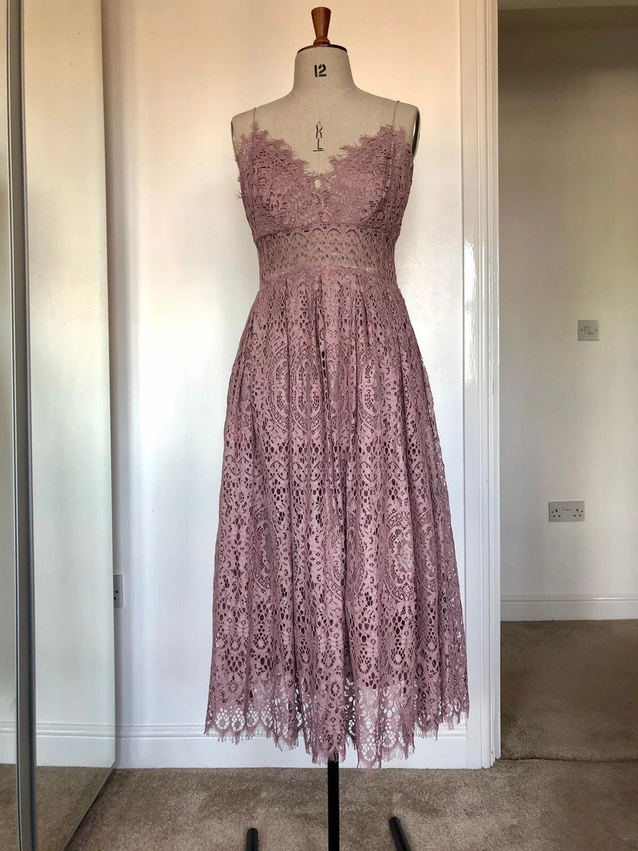 Asos tall lace cami midi prom dress sale