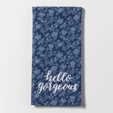 Threshold kitchen towel x 1 printed Hello Gorgeous NWT Free shipping within US