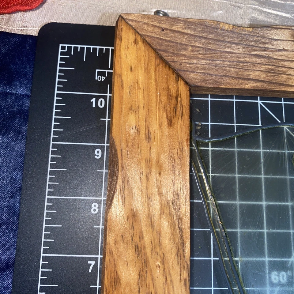 Espejo de vidrio Cead Mile Failte Hurley marco de madera hecho a mano en Irlanda ¡Raro! Foto 3 de 4