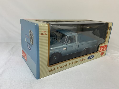 SUNSTAR 1/18 BLUE 1965 FORD F-100 PICKUP TRUCK - Picture 2 of 6