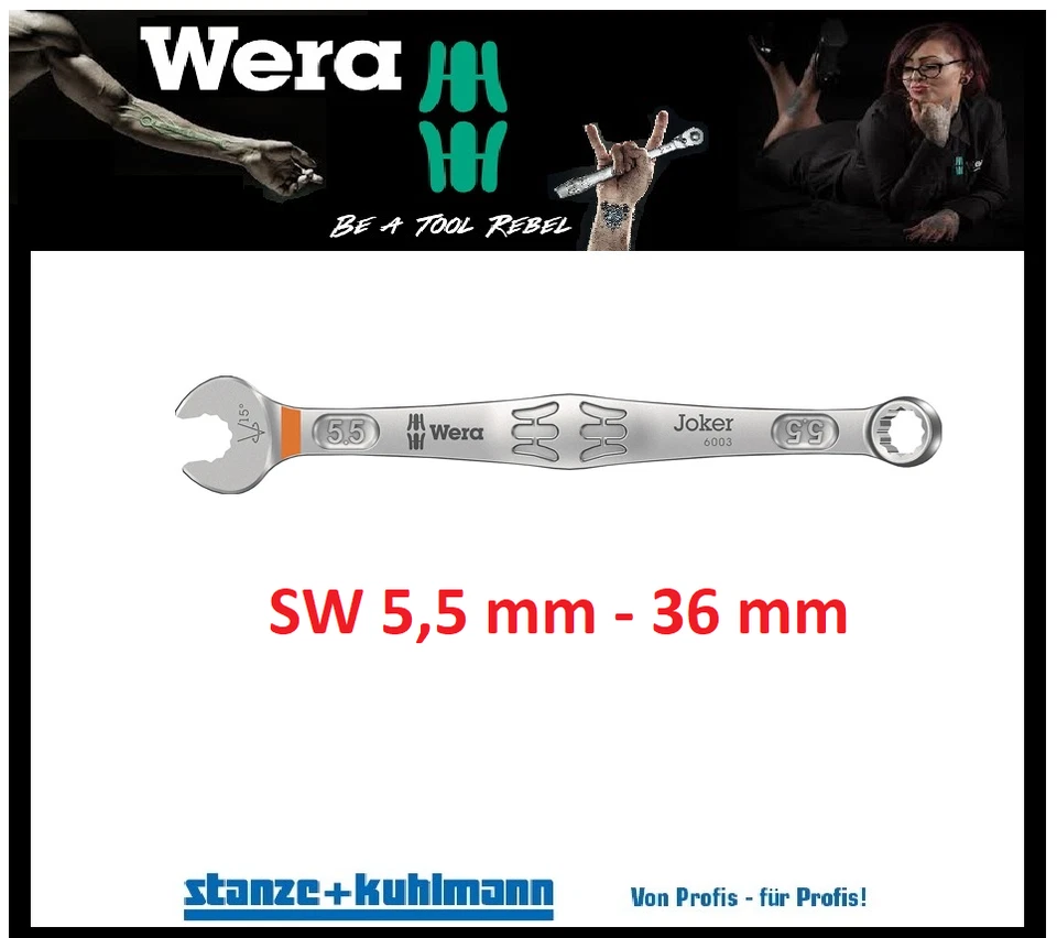 Ringmaulschlüssel 6003 Joker - versch. Varianten von WERA