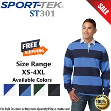 Sport-Tek ST301 Mens Long Sleeve Classic Rugb...
