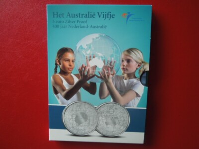 J6000 NETHERLANDS  2006   HET  AUSTRALIA  VIJFJE 5 EURO PROOF  FOLDER