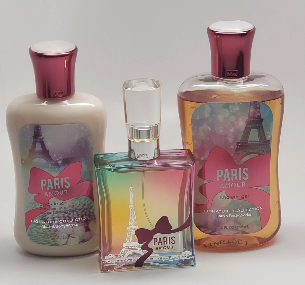 Bath Body Works Paris Amour Set Lotion Shower Gel Perfume