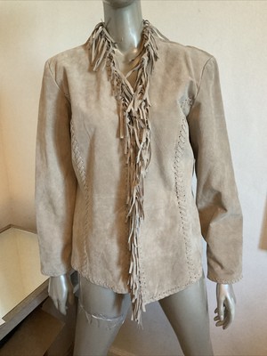 chicos suede fringe jacket