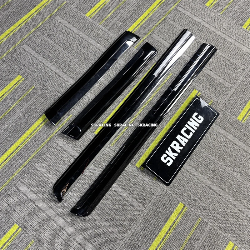 Moldura de carrocería de puerta lateral negra + cromada para Toyota Land Cruiser LC200 2008-2021 Foto 4 de 4