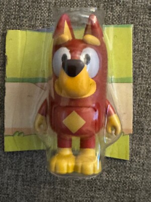 Rusty 2.5'' Action Figure Bluey & Friends Poseable Replacement Plastic Toy Dog 