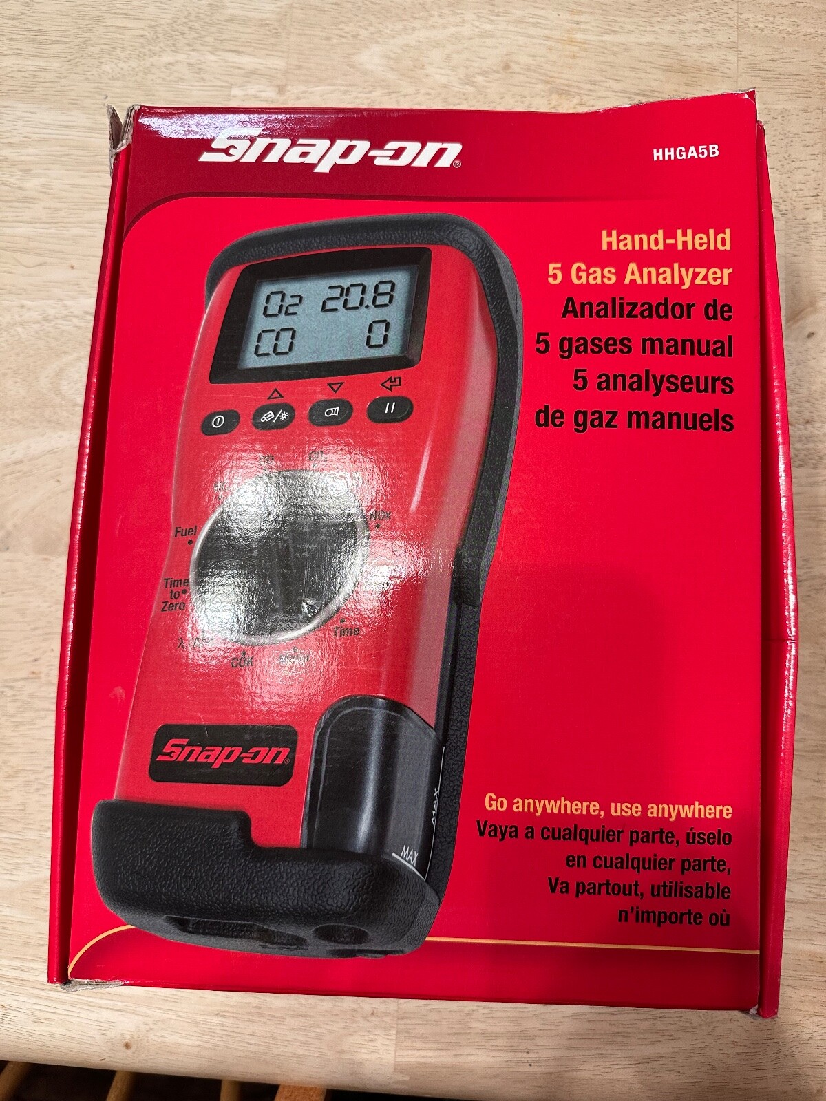 SnapOn HandHeld 5 Gas Analyzer HHGA5B (Barely Used) eBay