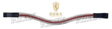 Bling in Style: Leather Clear Crystal Designer Brow-Band for Bridles .