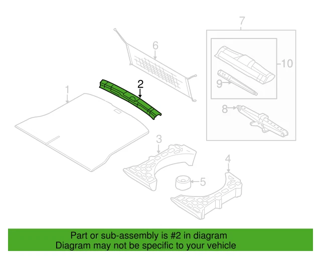 Placa de ajuste de apertura trasera borde original Ford OEM 2011-2014 BT4Z-7842624-AA Foto 4 de 4