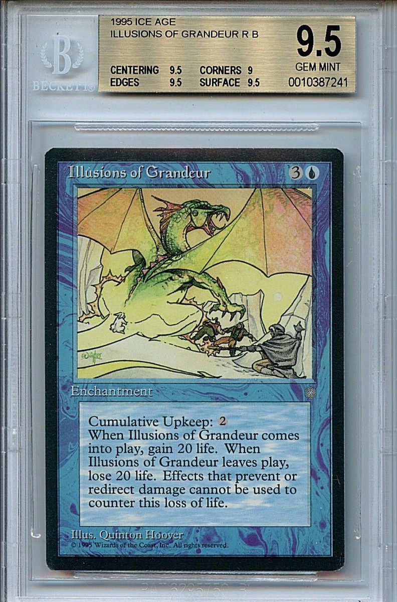 MTG Ice Age Illusions of Grandeur BGS 9.5 Gem Mint Magic