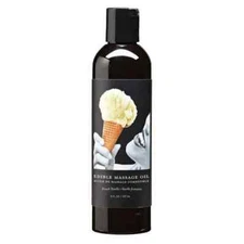 Earthly Body Edible Massage Oil French Vanilla Flavored - 8 oz
