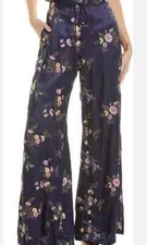 Johnny Was Misty Easy Pant Rayon Sapphire Blue XL;NWT