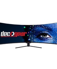   Deco Gear 49  Ultrawide Gaming Monitor: 5120x1440, 120Hz, Adjustable.