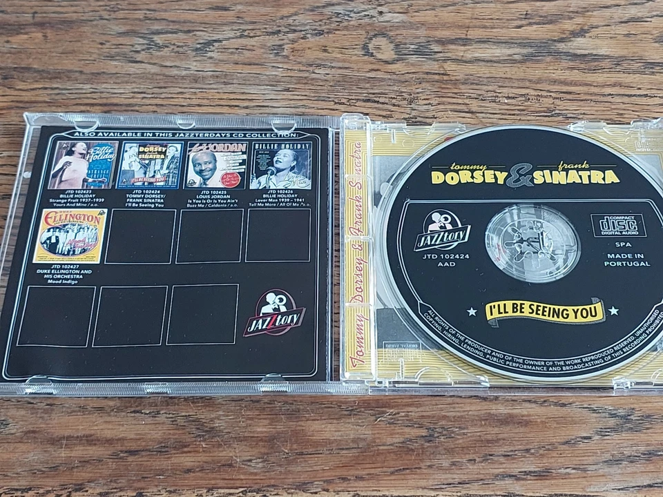 CD Tommy Dorsey & Frank Sinatra I'll Be Seeing You en muy buena condición Foto 4 de 4