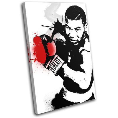 Photo Imprimée Sur Toile Mike Tyson Vs Holyfield - Art Mural Sportif Moderne - Multicolore