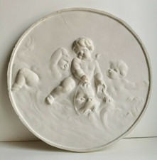 calco in gesso vintage per il disegno e l'arredamento - tondo neoclassico