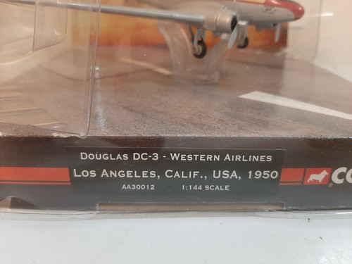 CORGI Limited Edition Douglas DC-3 Western Airlines Airplane Model NIB - Picture 3 of 4