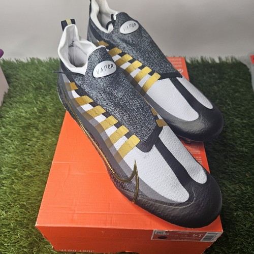 Nike Vapor Edge Elite Mens Football Cleats Size 14 Black Gold Leopard New No Lid - Picture 5 of 6