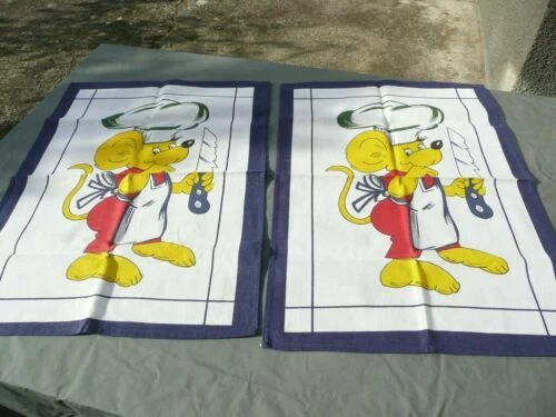 Textiles du XIXe siècle torchons bleus