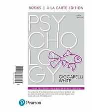 Psychology -- Books a la Carte by Ciccarelli, Saundra|White, J. (Loose Leaf)