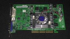 ASUS NVidia GeForce 4 MX 440 AGP VGA Card DVI VGA V9180 64M TD N A GeForce4