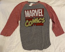 NUEVO CON ETIQUETAS Aeropostale Juniors Camiseta Gris Top Talla Pequeña Marvel Comics Superhéroe