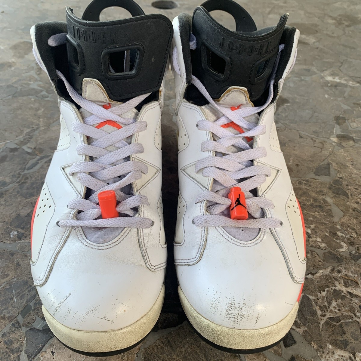 Nike Air Jordan 6 Retro White Infrared OG VI White Red 384664-123