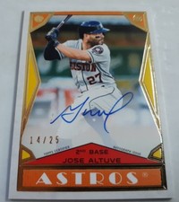 Jose Altuve 2018 Topps Brooklyn Collection Autograph On-Card Auto #d 14/25 BC2JA