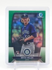 BRYCE MILLER 2023 BOWMAN CHROME ROOKIE GREEN /99 #92 SEATTLE MARINERS Q5194