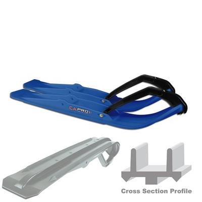 C&A PRO RZ Razor Snowmobile Skis BLUE Polaris 800 Rush (2011)