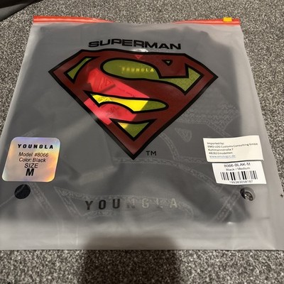 MEDIUM YoungLa Superman Compression Tee LONG SLEEVE 8066 Black IN HAND 
