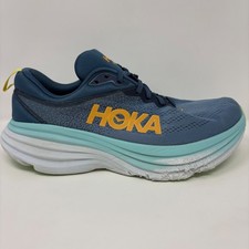 Hoka Bondi 8 Mens Size 10 Blue Grey Athletic Running Shoes 1123202 RHD
